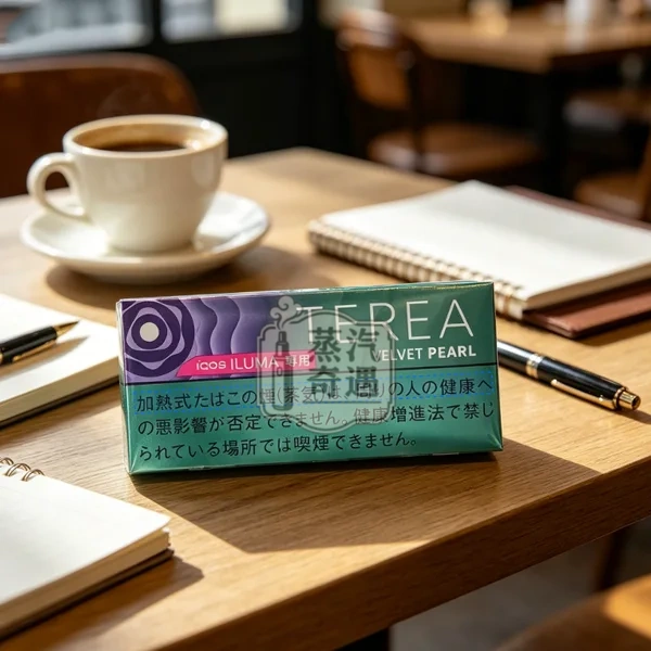 日本 Terea Velvet Pearl藍莓爆珠煙彈口味一條10盒裝展示 IQOS ILUMA系列主機專用